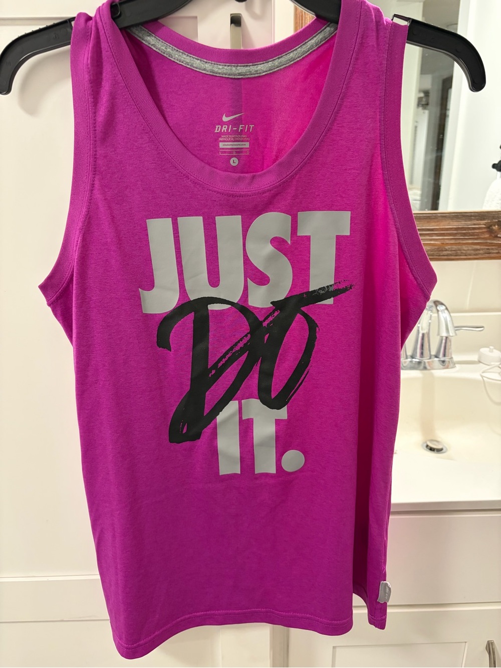 Nike Pink Dri-FIT Graphic Tank